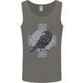 Odin Celtic Raven Viking Tattoo Cross Runic Mens Vest Tank Top Charcoal