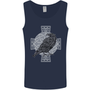 Odin Celtic Raven Viking Tattoo Cross Runic Mens Vest Tank Top Navy Blue