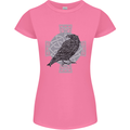 Odin Celtic Raven Viking Tattoo Cross Runic Womens Petite Cut T-Shirt Azalea