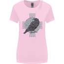 Odin Celtic Raven Viking Tattoo Cross Runic Womens Wider Cut T-Shirt Light Pink