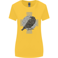 Odin Celtic Raven Viking Tattoo Cross Runic Womens Wider Cut T-Shirt Yellow