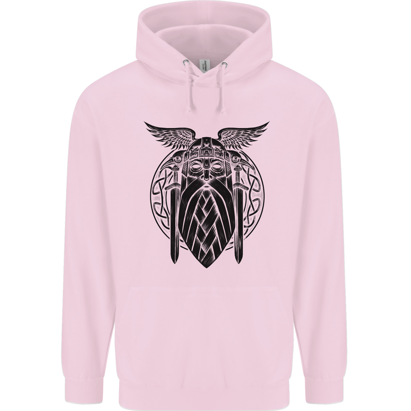 Odin The Vikings Valhalla Thor Gym Nordic Childrens Kids Hoodie Light Pink