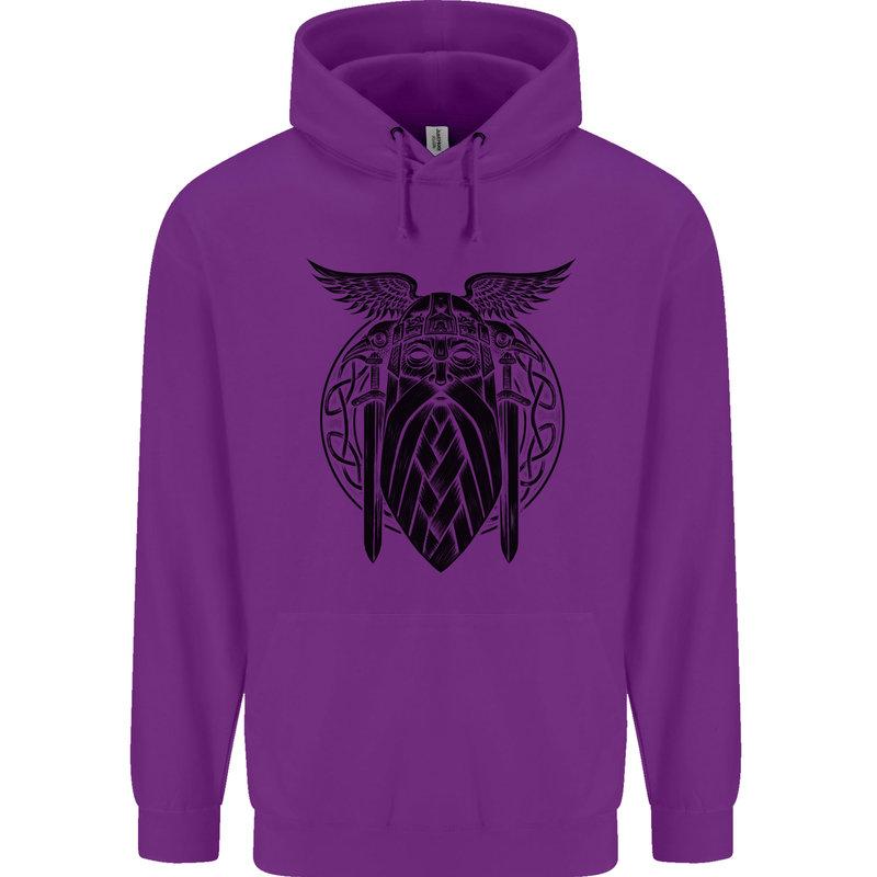 Odin The Vikings Valhalla Thor Gym Nordic Childrens Kids Hoodie Purple