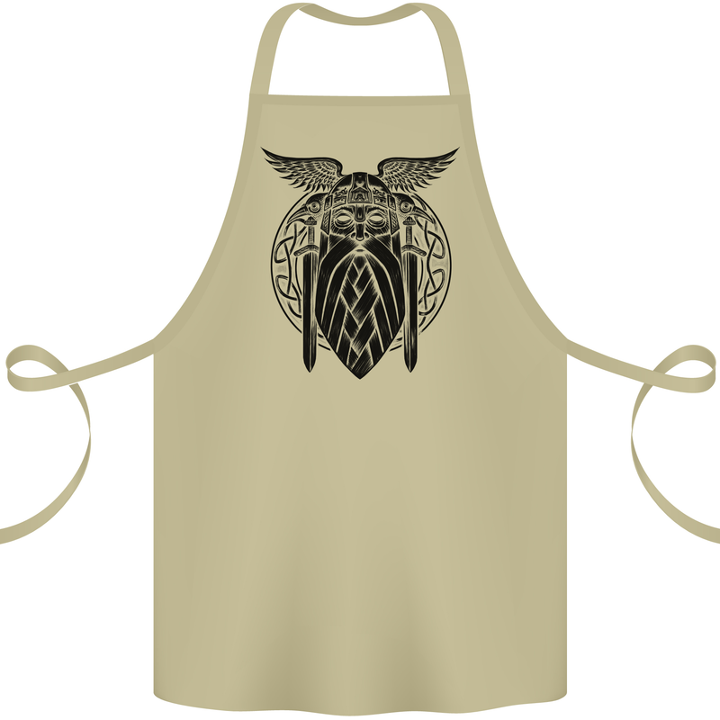 Odin The Vikings Valhalla Thor Gym Nordic Cotton Apron 100% Organic Khaki