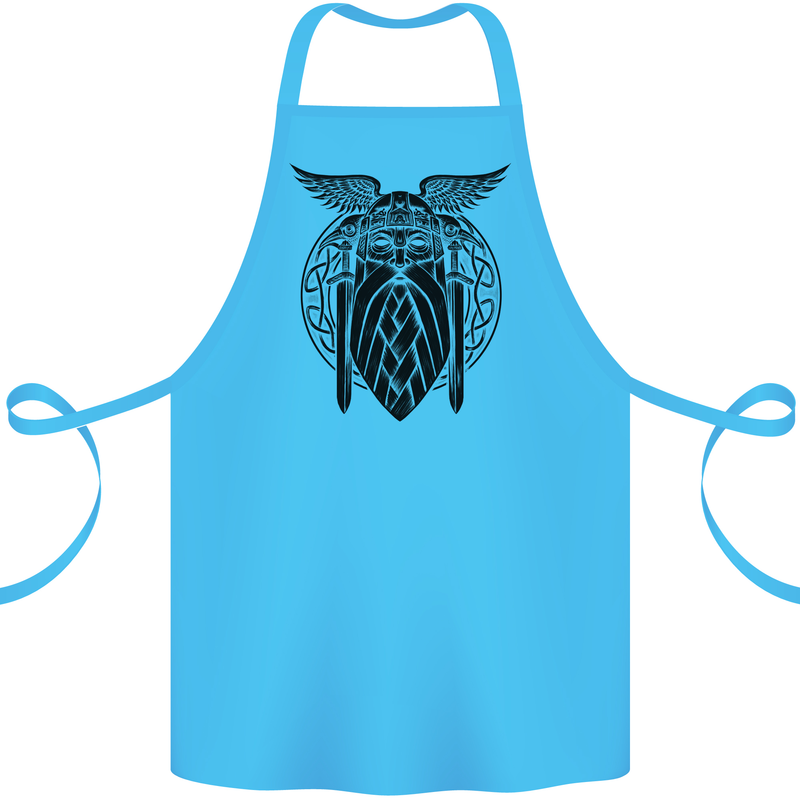 Odin The Vikings Valhalla Thor Gym Nordic Cotton Apron 100% Organic Turquoise