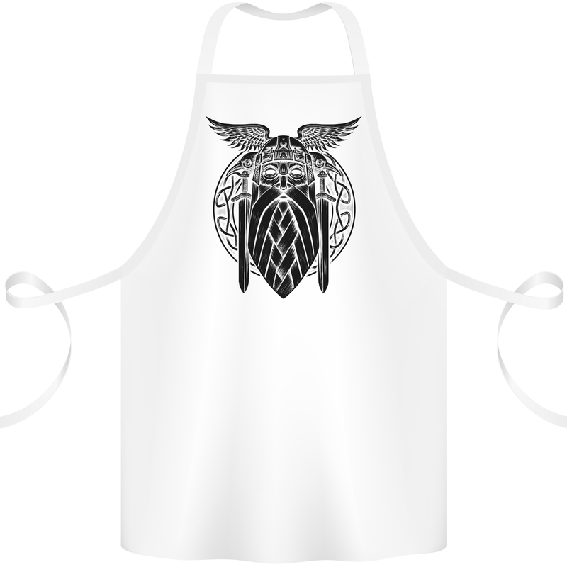 Odin The Vikings Valhalla Thor Gym Nordic Cotton Apron 100% Organic White