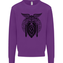 Odin The Vikings Valhalla Thor Gym Nordic Kids Sweatshirt Jumper Purple