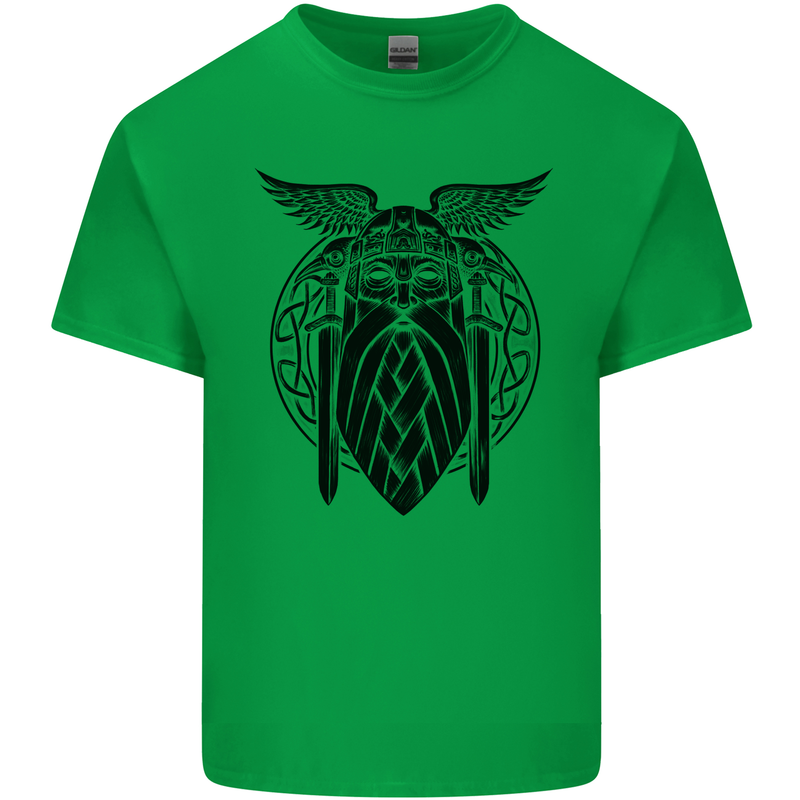 Odin The Vikings Valhalla Thor Gym Nordic Kids T-Shirt Childrens Irish Green