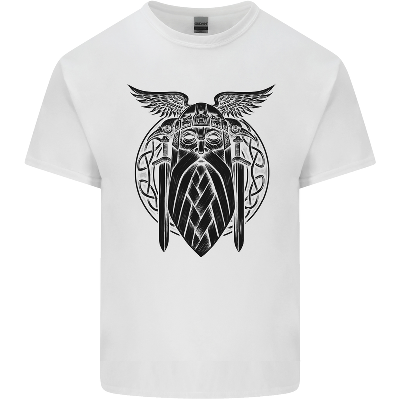 Odin The Vikings Valhalla Thor Gym Nordic Kids T-Shirt Childrens White