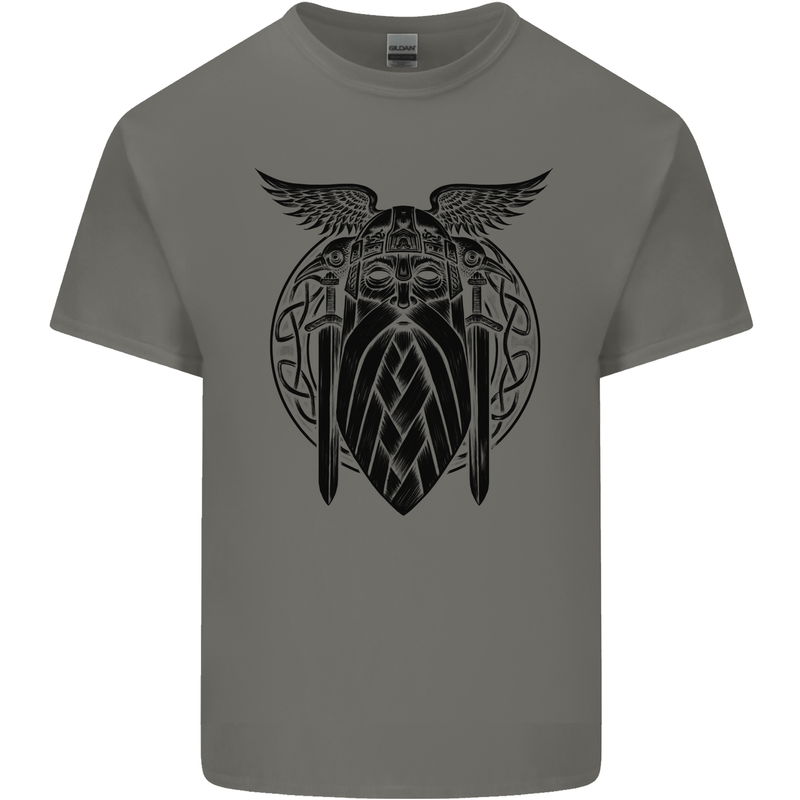 Odin The Vikings Valhalla Thor Gym Nordic Mens Cotton T-Shirt Tee Top Charcoal