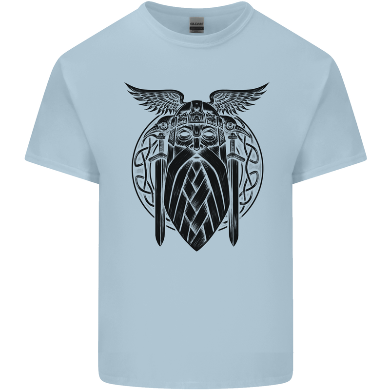 Odin The Vikings Valhalla Thor Gym Nordic Mens Cotton T-Shirt Tee Top Light Blue