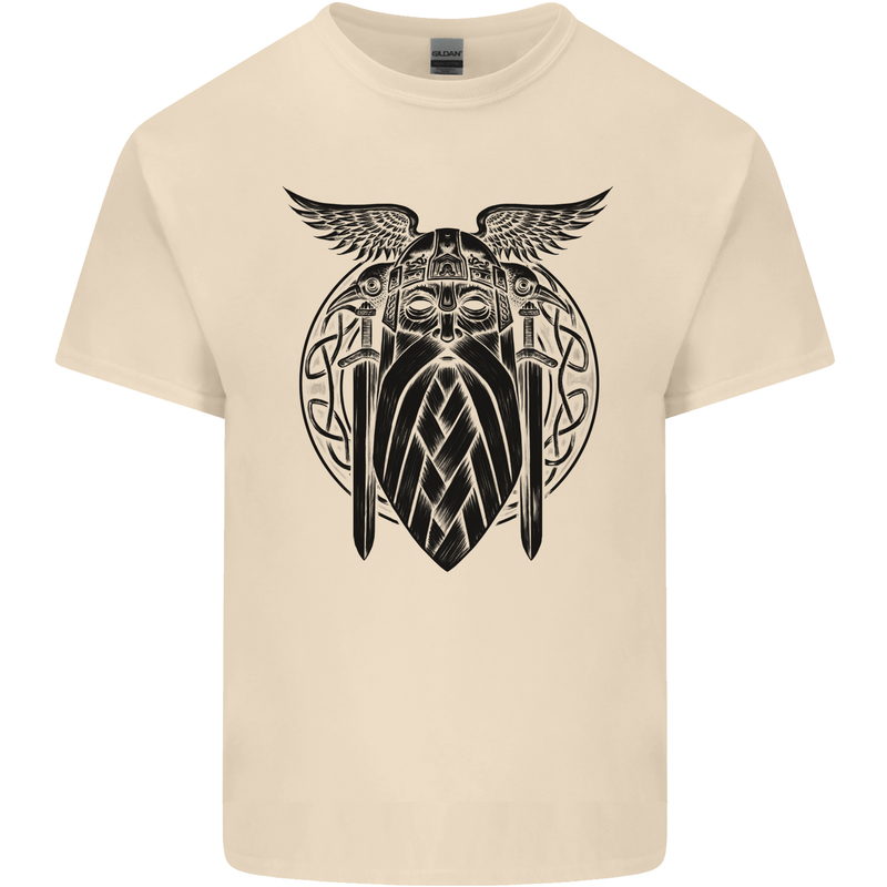 Odin The Vikings Valhalla Thor Gym Nordic Mens Cotton T-Shirt Tee Top Natural