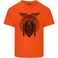 Odin The Vikings Valhalla Thor Gym Nordic Mens Cotton T-Shirt Tee Top Orange