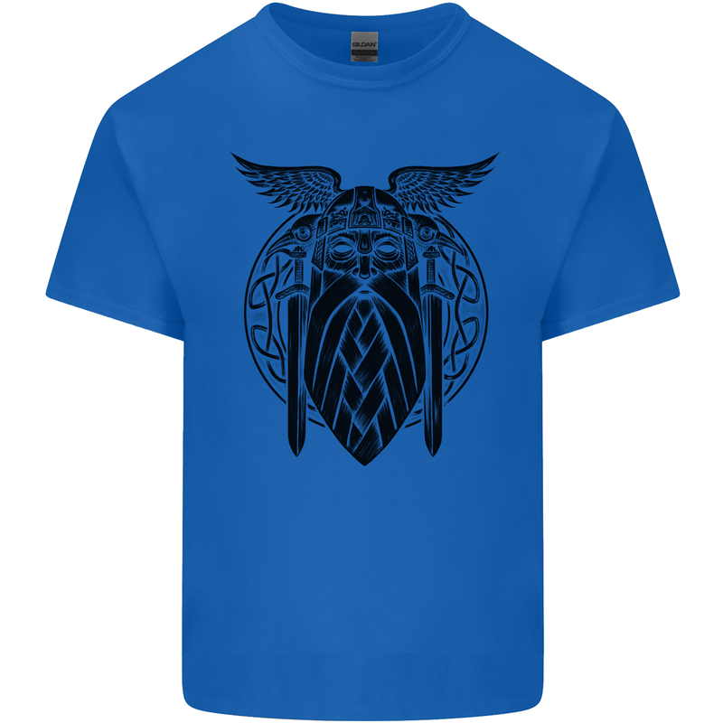 Odin The Vikings Valhalla Thor Gym Nordic Mens Cotton T-Shirt Tee Top Royal Blue