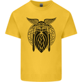 Odin The Vikings Valhalla Thor Gym Nordic Mens Cotton T-Shirt Tee Top Yellow