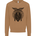 Odin The Vikings Valhalla Thor Gym Nordic Mens Sweatshirt Jumper Caramel Latte