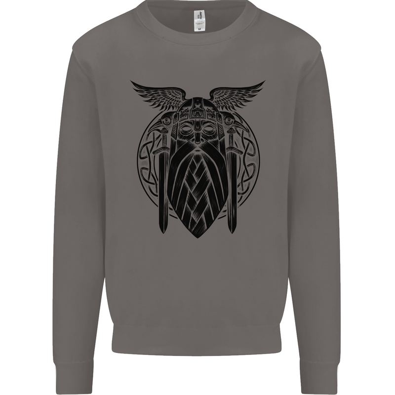 Odin The Vikings Valhalla Thor Gym Nordic Mens Sweatshirt Jumper Charcoal