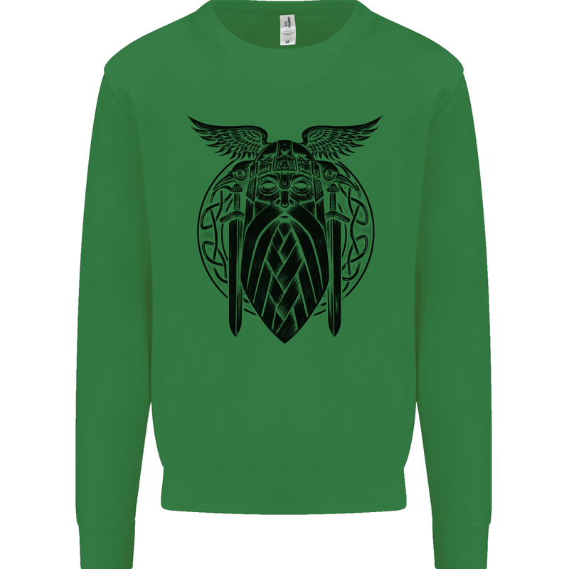 Odin The Vikings Valhalla Thor Gym Nordic Mens Sweatshirt Jumper Irish Green