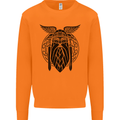 Odin The Vikings Valhalla Thor Gym Nordic Mens Sweatshirt Jumper Orange