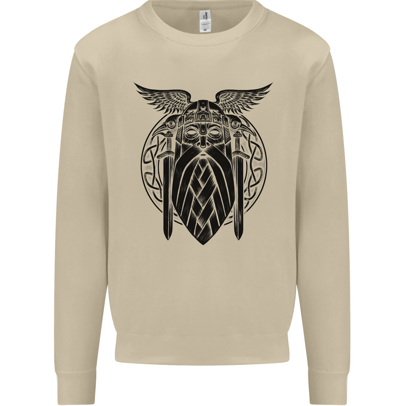 Odin The Vikings Valhalla Thor Gym Nordic Mens Sweatshirt Jumper Sand