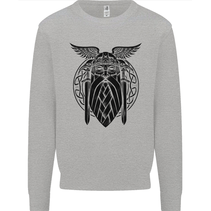 Odin The Vikings Valhalla Thor Gym Nordic Mens Sweatshirt Jumper Sports Grey
