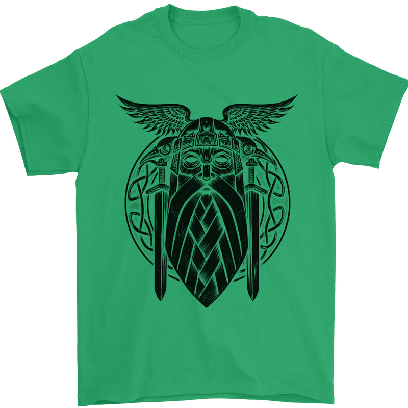 Odin The Vikings Valhalla Thor Gym Nordic Mens T-Shirt Cotton Gildan Irish Green