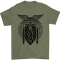 Odin The Vikings Valhalla Thor Gym Nordic Mens T-Shirt Cotton Gildan Military Green