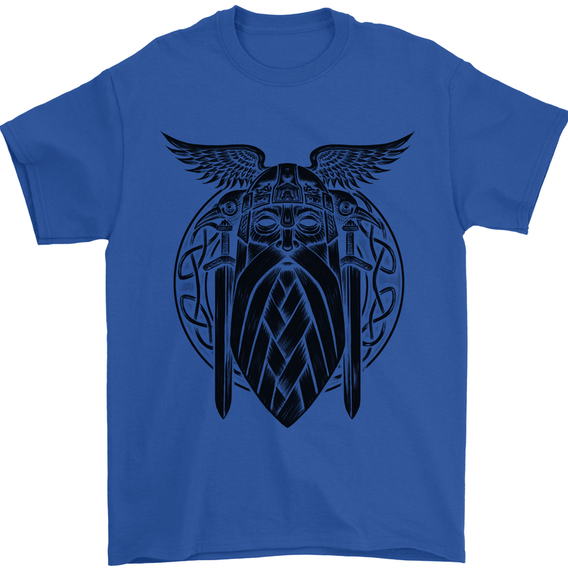 Odin The Vikings Valhalla Thor Gym Nordic Mens T-Shirt Cotton Gildan Royal Blue