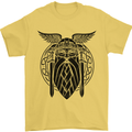Odin The Vikings Valhalla Thor Gym Nordic Mens T-Shirt Cotton Gildan Yellow