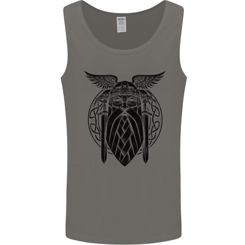 Odin The Vikings Valhalla Thor Gym Nordic Mens Vest Tank Top Charcoal