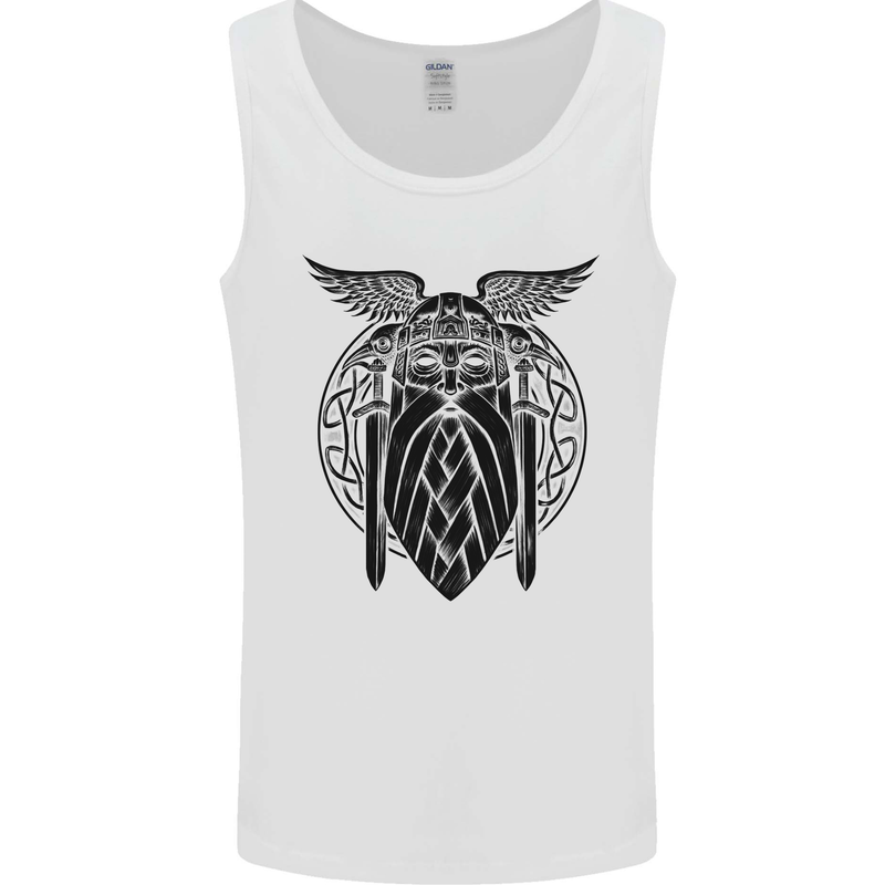 Odin The Vikings Valhalla Thor Gym Nordic Mens Vest Tank Top White