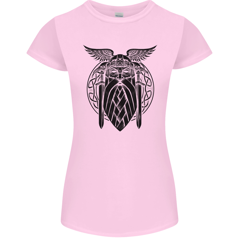 Odin The Vikings Valhalla Thor Gym Nordic Womens Petite Cut T-Shirt Light Pink