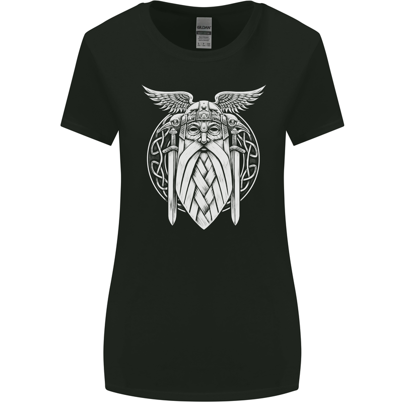 Odin The Vikings Valhalla Thor Gym Nordic Womens Wider Cut T-Shirt Black