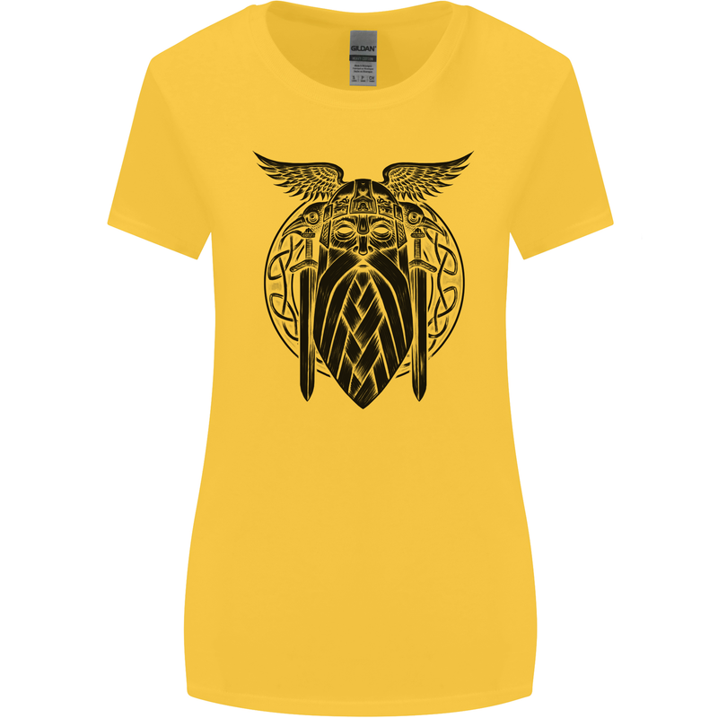 Odin The Vikings Valhalla Thor Gym Nordic Womens Wider Cut T-Shirt Yellow