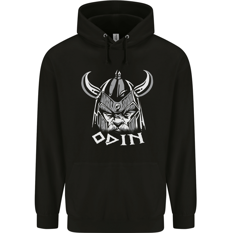 Odin Viking God Warrior Valhalla Norse Gym Childrens Kids Hoodie Black