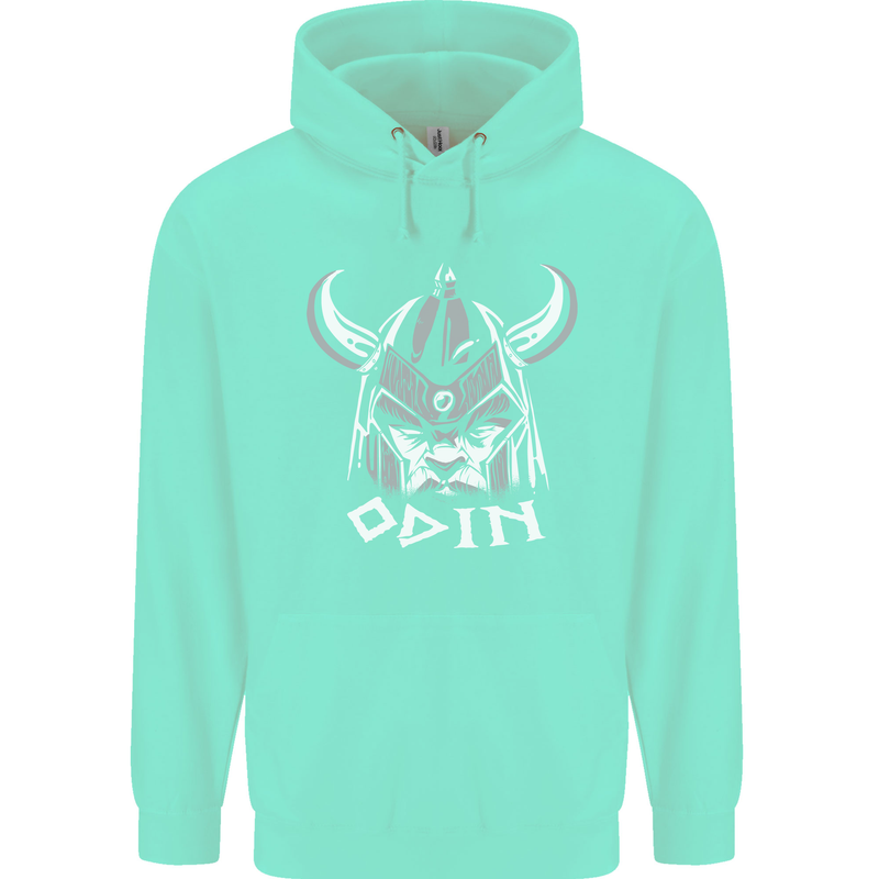 Odin Viking God Warrior Valhalla Norse Gym Childrens Kids Hoodie Peppermint