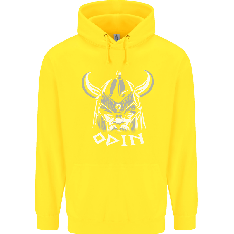 Odin Viking God Warrior Valhalla Norse Gym Childrens Kids Hoodie Yellow
