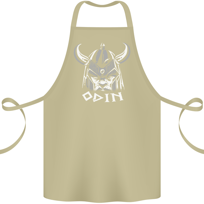 Odin Viking God Warrior Valhalla Norse Gym Cotton Apron 100% Organic Khaki
