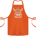 Odin Viking God Warrior Valhalla Norse Gym Cotton Apron 100% Organic Orange