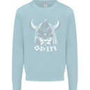 Odin Viking God Warrior Valhalla Norse Gym Kids Sweatshirt Jumper Light Blue