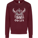 Odin Viking God Warrior Valhalla Norse Gym Kids Sweatshirt Jumper Maroon