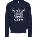 Odin Viking God Warrior Valhalla Norse Gym Kids Sweatshirt Jumper Navy Blue