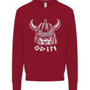 Odin Viking God Warrior Valhalla Norse Gym Kids Sweatshirt Jumper Red