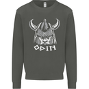 Odin Viking God Warrior Valhalla Norse Gym Kids Sweatshirt Jumper Storm Grey