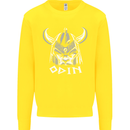 Odin Viking God Warrior Valhalla Norse Gym Kids Sweatshirt Jumper Yellow