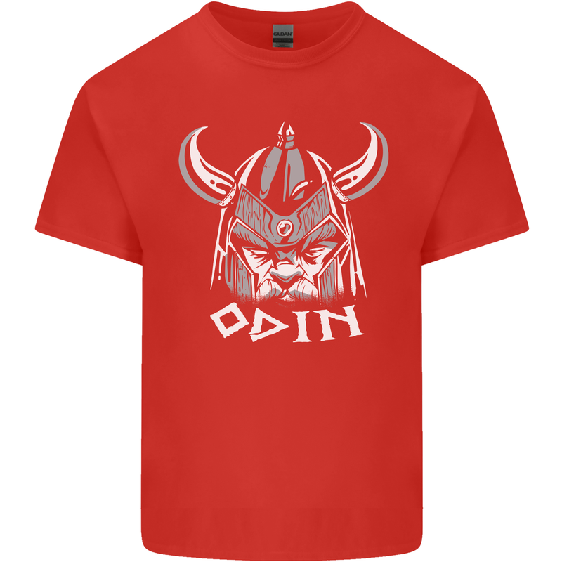 Odin Viking God Warrior Valhalla Norse Gym Kids T-Shirt Childrens Red