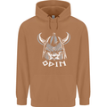 Odin Viking God Warrior Valhalla Norse Gym Mens 80% Cotton Hoodie Caramel Latte