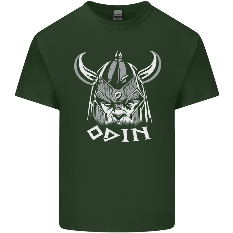 Odin Viking God Warrior Valhalla Norse Gym Mens Cotton T-Shirt Tee Top Forest Green