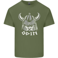 Odin Viking God Warrior Valhalla Norse Gym Mens Cotton T-Shirt Tee Top Military Green