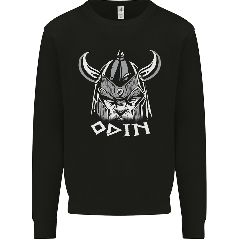 Odin Viking God Warrior Valhalla Norse Gym Mens Sweatshirt Jumper Black